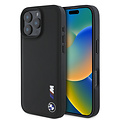 BMW BMW iPhone 16 Pro Max Backcover hoesje Smooth Rubber Logo - Zwart
