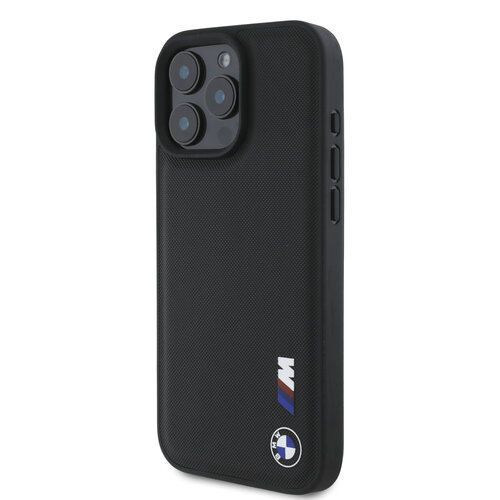 BMW BMW iPhone 16 Pro Max Backcover hoesje Smooth Rubber Logo - Zwart
