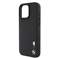BMW BMW iPhone 16 Pro Max Back cover case - Smooth Rubber Logo - Black