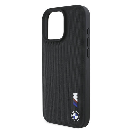 BMW BMW iPhone 16 Pro Max Back cover case - Smooth Rubber Logo - Black