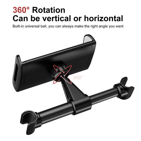 TUNIQ TUNIQ Universele Tablet/Telefoon Hoofdsteunhouder TUNIQ TUNIQ Universele Tablet/Telefoon Hoofdsteunhouder