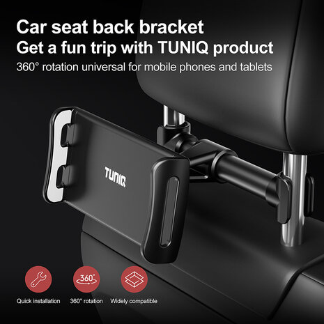 TUNIQ TUNIQ Universal Tablet/Phone Headrest Holder TUNIQ TUNIQ Universal Tablet/Phone Headrest Holder