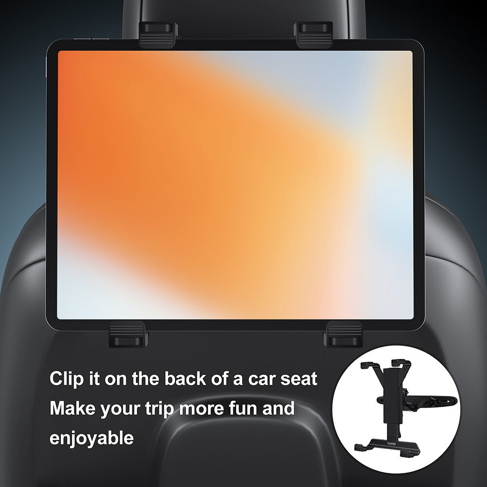 TUNIQ Support Universel pour Tablette Appuie-tête de Voiture TUNIQ Support Universel pour Tablette Appuie-tête de Voiture