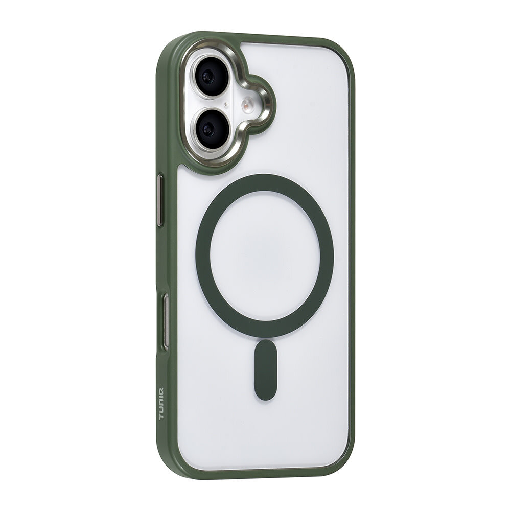 TUNIQ TUNIQ iPhone 16 Back cover case - Magsafe - Silicone - Green TUNIQ TUNIQ iPhone 16 Back cover case - Magsafe - Silicone - Green