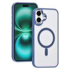 TUNIQ iPhone 16 Plus Back-Cover hul - Magsafe - Silicone - Blau