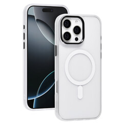 TUNIQ iPhone 16 Pro Max Back-Cover hul - Magsafe - Silicone - Weiß