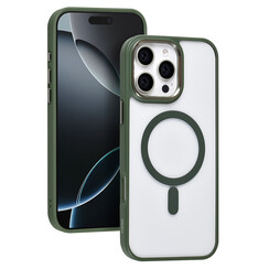 TUNIQ iPhone 16 Pro Max Backcover hoesje - Magsafe - Silicone - Groen