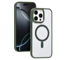 TUNIQ TUNIQ iPhone 16 Pro Max Backcover hoesje - Magsafe - Silicone - Groen TUNIQ TUNIQ iPhone 16 Pro Max Backcover hoesje - Magsafe - Silicone - Groen