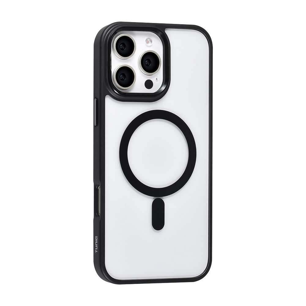 TUNIQ TUNIQ iPhone 16 Pro Max Back cover case - Magsafe - Silicone - Black TUNIQ TUNIQ iPhone 16 Pro Max Back cover case - Magsafe - Silicone - Black