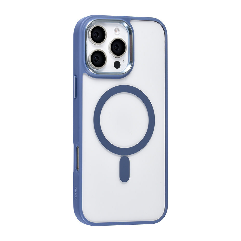 TUNIQ TUNIQ iPhone 16 Pro Max Back cover case - Magsafe - Silicone - Blue TUNIQ TUNIQ iPhone 16 Pro Max Back cover case - Magsafe - Silicone - Blue
