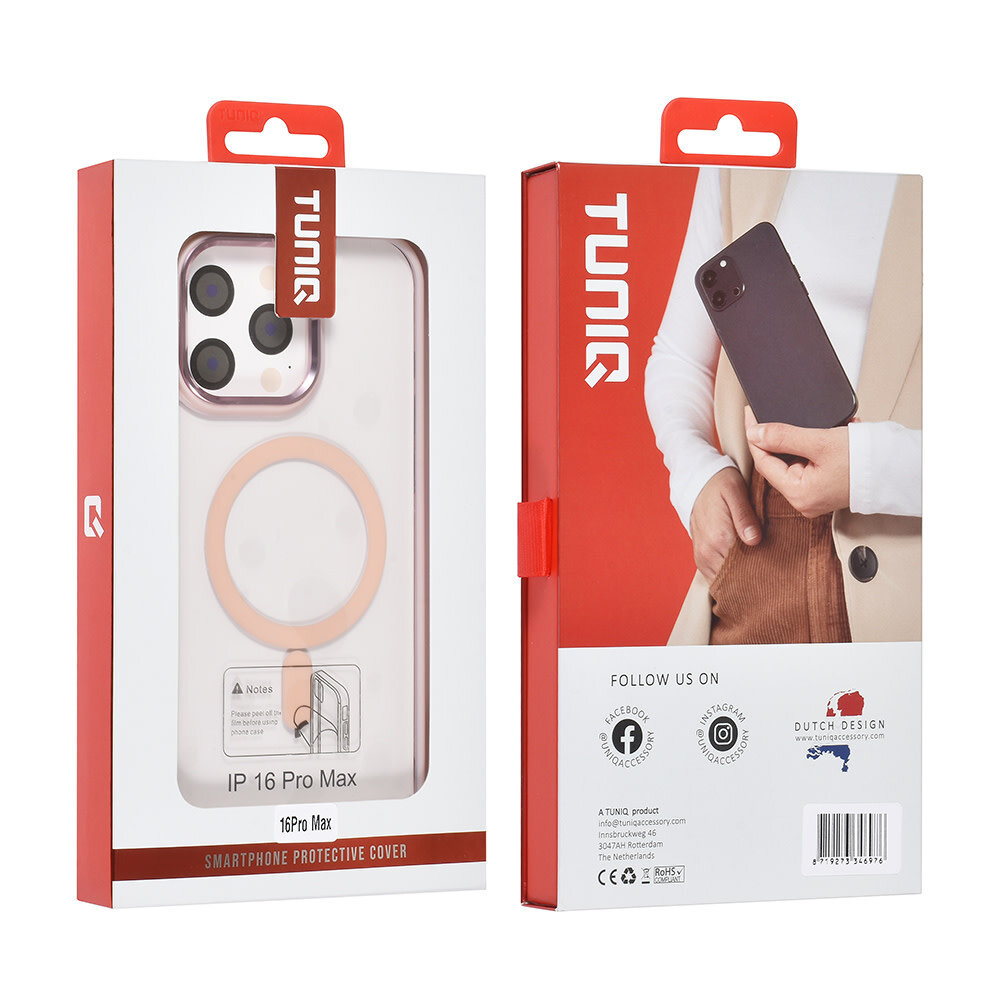 TUNIQ TUNIQ iPhone 16 Pro Max Back-Cover hul - Magsafe - Silicone - Rosa TUNIQ TUNIQ iPhone 16 Pro Max Back-Cover hul - Magsafe - Silicone - Rosa