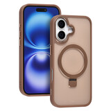 TUNIQ TUNIQ iPhone 16 Back cover case - Magsafe - Ringstand - Gold TUNIQ TUNIQ iPhone 16 Back cover case - Magsafe - Ringstand - Gold