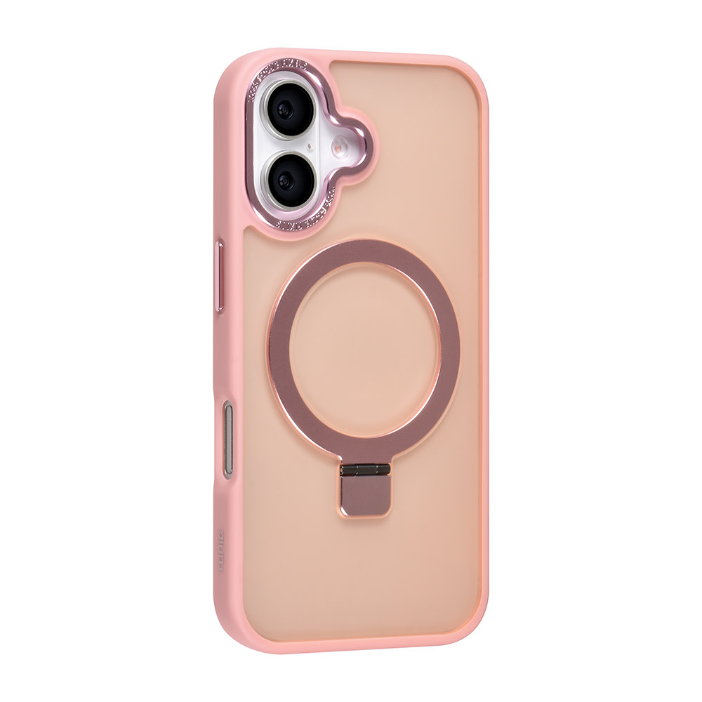 TUNIQ TUNIQ iPhone 16 Backcover hoesje - Magsafe - Ringstand - Roze, foto 2 van 4
