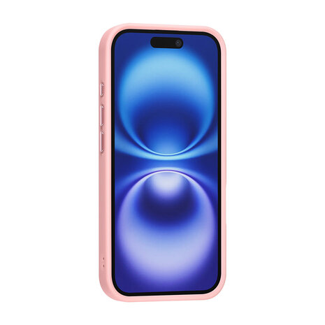 TUNIQ TUNIQ iPhone 16 Back cover coque - Magsafe - Ringstand - Rose TUNIQ TUNIQ iPhone 16 Back cover coque - Magsafe - Ringstand - Rose