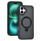 TUNIQ TUNIQ iPhone 16 Plus Backcover hoesje - Magsafe - Ringstand - Zwart TUNIQ TUNIQ iPhone 16 Plus Backcover hoesje - Magsafe - Ringstand - Zwart