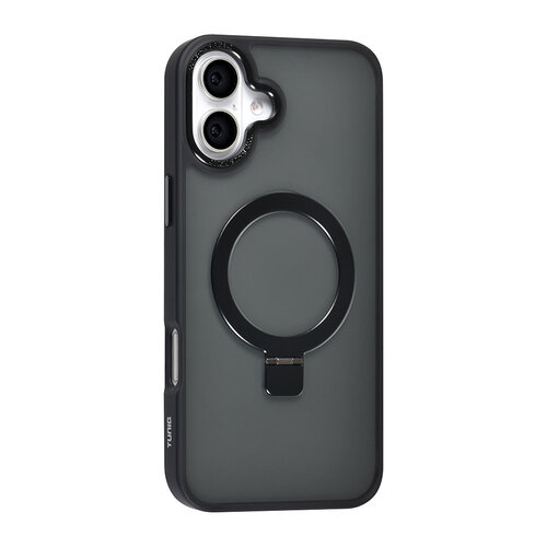 TUNIQ TUNIQ iPhone 16 Plus Backcover hoesje - Magsafe - Ringstand - Zwart