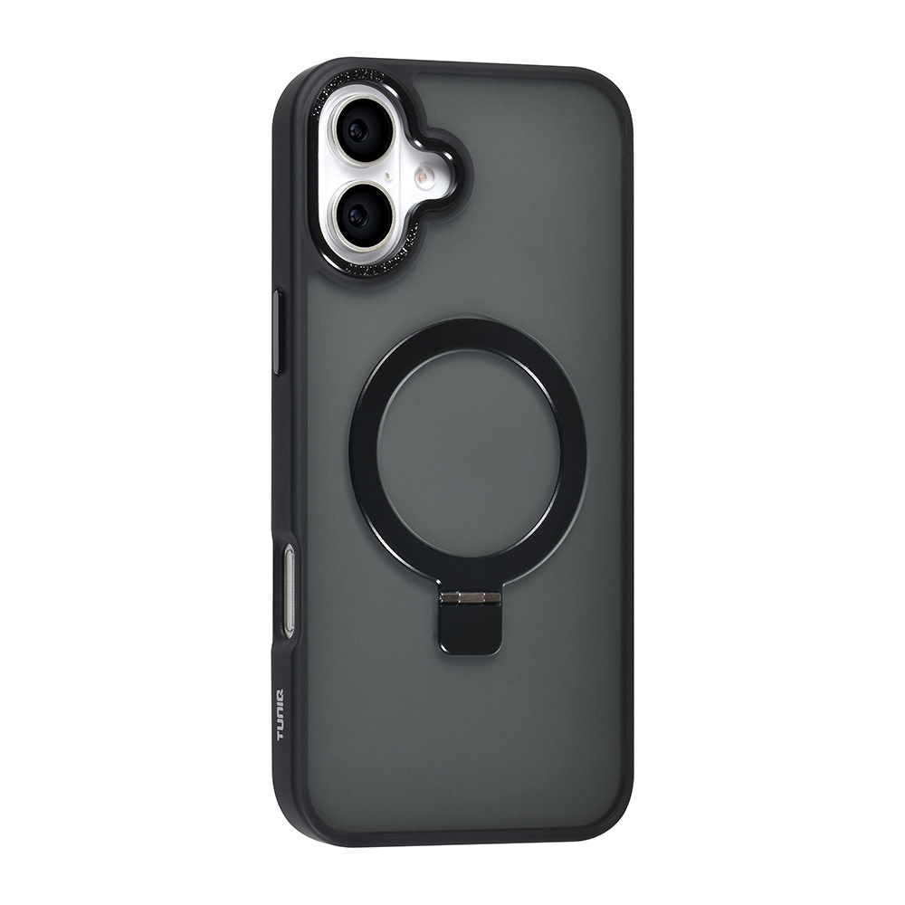 TUNIQ TUNIQ iPhone 16 Plus Backcover hoesje - Magsafe - Ringstand - Zwart, foto 2 van 4