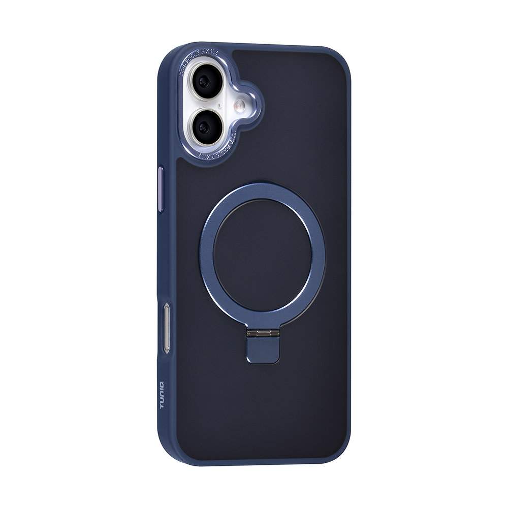 TUNIQ TUNIQ iPhone 16 Plus Backcover hoesje - Magsafe - Ringstand - Blauw, foto 3 van 4