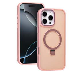 TUNIQ TUNIQ iPhone 16 Pro Max Back-Cover hul - Magsafe - Ringstand - Rosa TUNIQ TUNIQ iPhone 16 Pro Max Back-Cover hul - Magsafe - Ringstand - Rosa