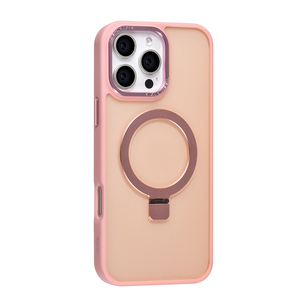 TUNIQ TUNIQ iPhone 16 Pro Max Backcover hoesje - Magsafe - Ringstand - Roze, foto 2 van 4