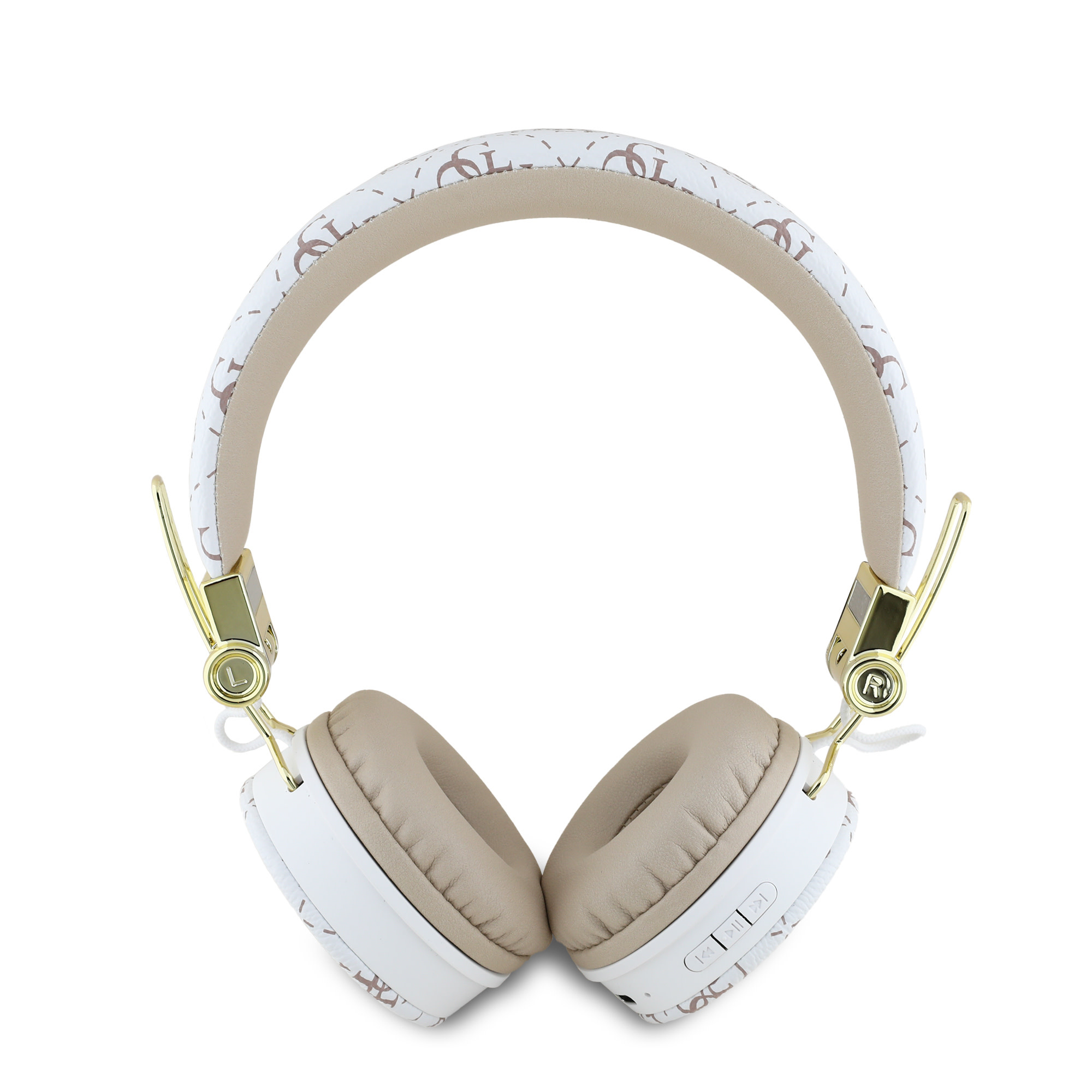 Guess Guess Bluetooth Headphones - 4G Triangle - Round Shape - Wit, foto 3 van 3