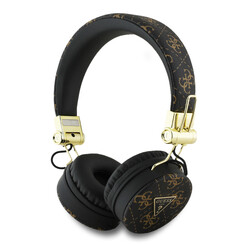 Guess Bluetooth Headphones - 4G Triangle - Round Shape - Black