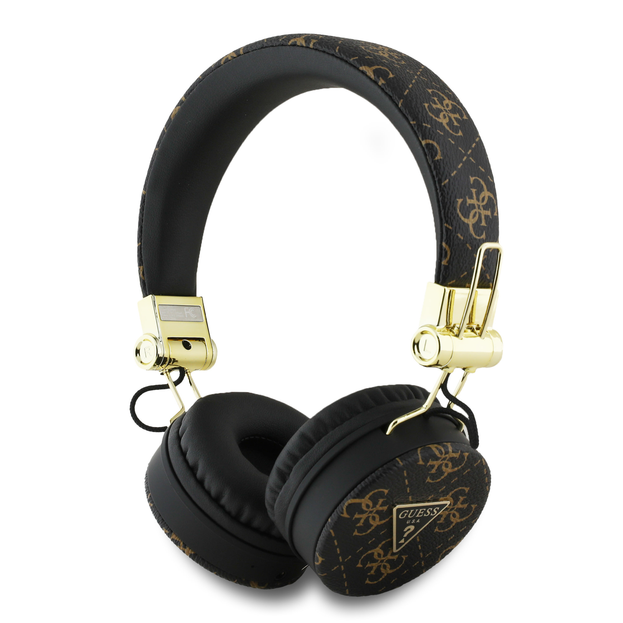 Guess Guess Bluetooth Headphones - 4G Triangle - Round Shape - Zwart