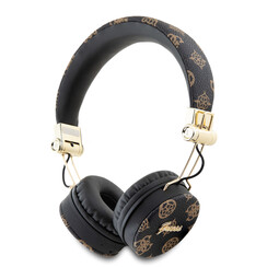 Guess Bluetooth Headphones - Peony Script - Round Shape - Black