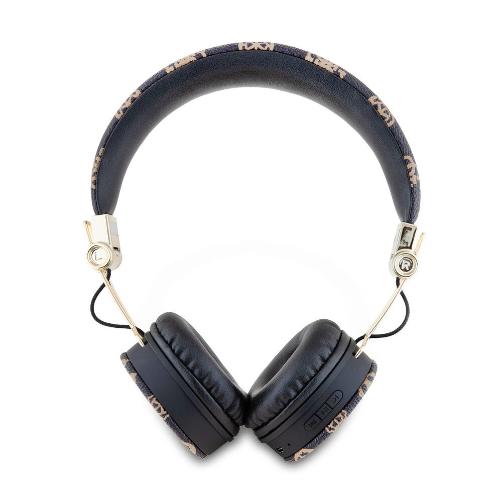 Guess Guess Bluetooth Headphones - Peony Script - Round Shape - Zwart Guess Guess Bluetooth Headphones - Peony Script - Round Shape - Zwart