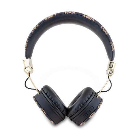 Guess Guess Bluetooth Headphones - Peony Script - Round Shape - Zwart Guess Guess Bluetooth Headphones - Peony Script - Round Shape - Zwart