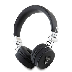 Guess Bluetooth Headphones - Grained Classic Round Shape - Black