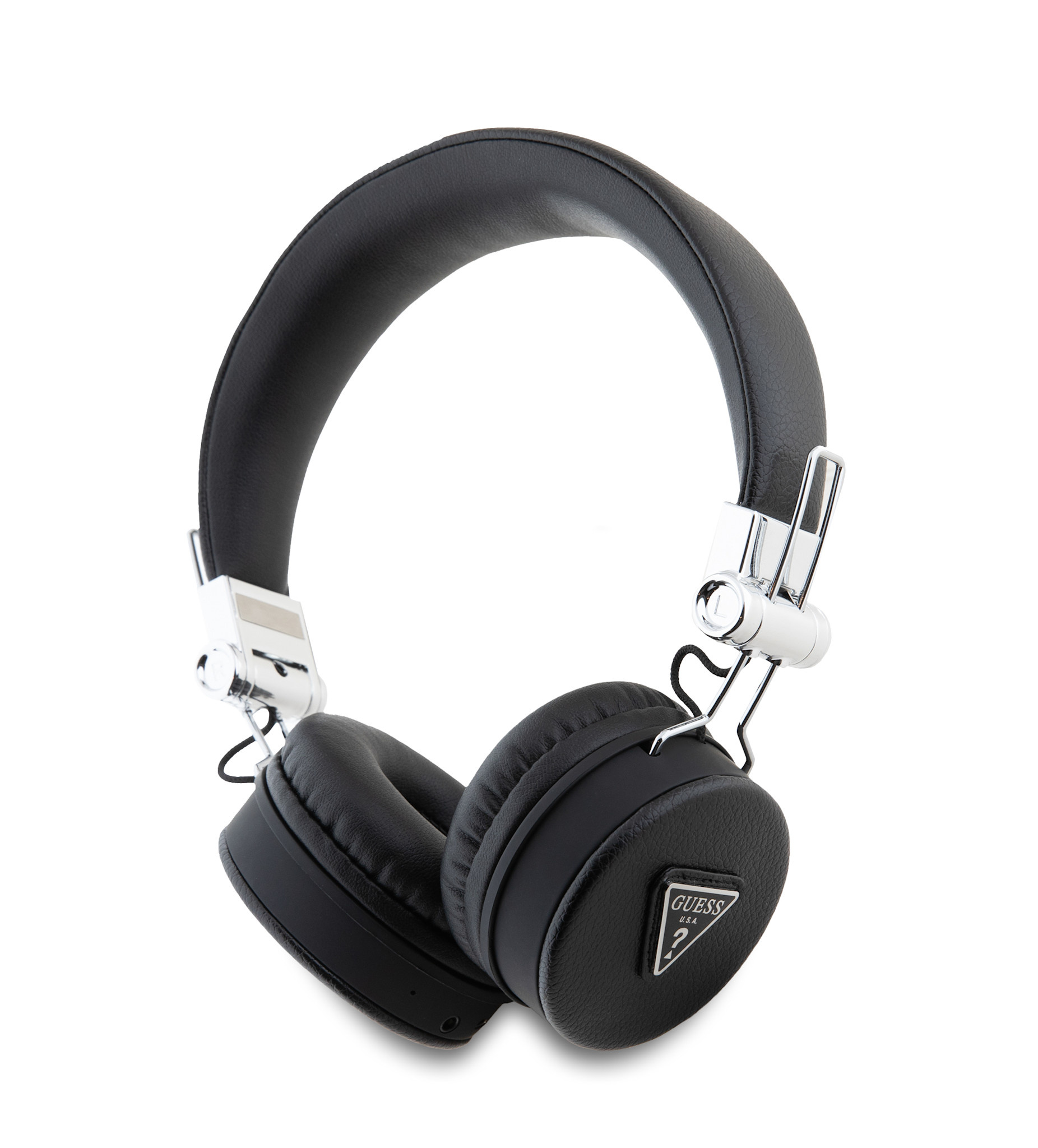 Guess Guess Bluetooth Headphones - Grained Classic Round Shape - Zwart