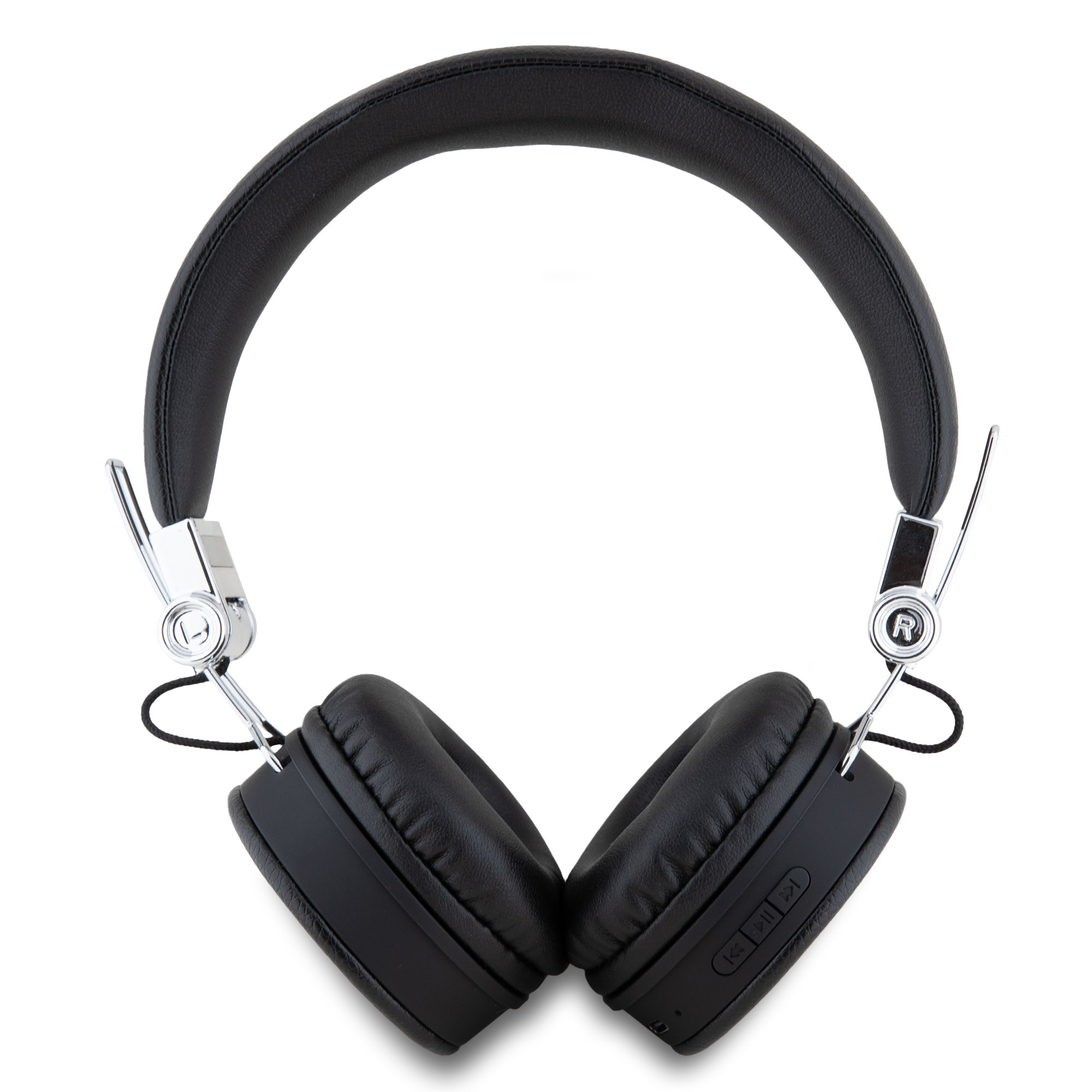 Guess Guess Bluetooth Headphones - Grained Classic Round Shape - Zwart, foto 3 van 3