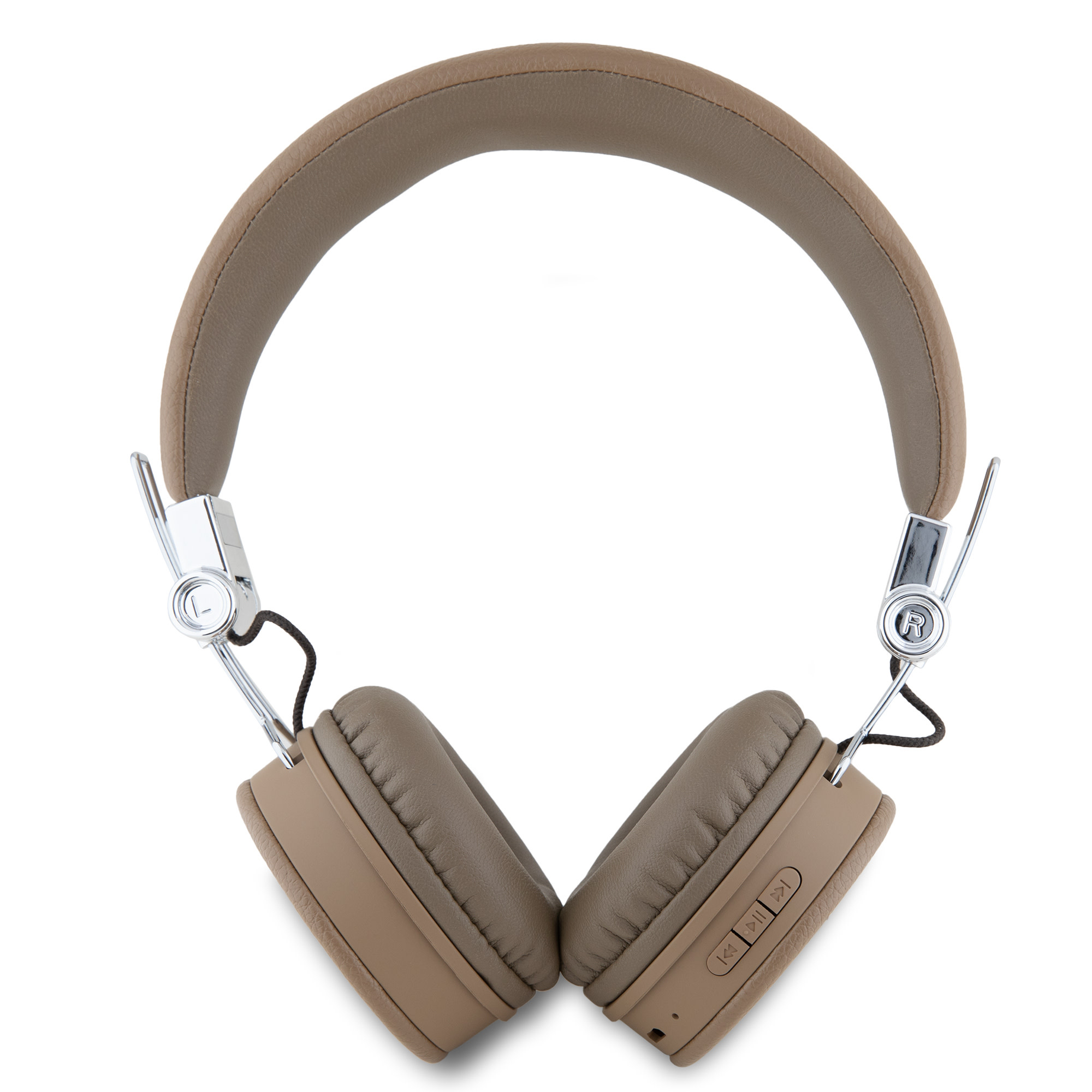 Guess Guess Bluetooth Headphones - Grained Classic Round Shape - Bruin, foto 3 van 3