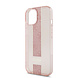 Guess Guess iPhone 15 Back cover coque IML 4G Stripe - Rose Guess Guess iPhone 15 Back cover coque IML 4G Stripe - Rose