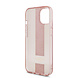 Guess Guess iPhone 15 Backcover hoesje IML 4G Stripe - Roze Guess Guess iPhone 15 Backcover hoesje IML 4G Stripe - Roze