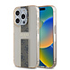 Guess Guess iPhone 15 Pro Max Back cover case - IML 4G Stripe - Brown Guess Guess iPhone 15 Pro Max Back cover case - IML 4G Stripe - Brown