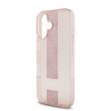Guess Guess iPhone 16 Back cover case - IML 4G Stripe - Pink Guess Guess iPhone 16 Back cover case - IML 4G Stripe - Pink