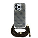 Guess Guess iPhone 16 Pro Max Back-Cover hul - Crossbody cord 4G - Braun Guess Guess iPhone 16 Pro Max Back-Cover hul - Crossbody cord 4G - Braun
