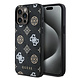 Guess Guess iPhone 15 Pro Max Back cover case - Magsafe - Peony on 4G - Black Guess Guess iPhone 15 Pro Max Back cover case - Magsafe - Peony on 4G - Black