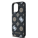 Guess Guess iPhone 15 Pro Max Backcover hoesje Magsafe - Peony on 4G - Zwart Guess Guess iPhone 15 Pro Max Backcover hoesje Magsafe - Peony on 4G - Zwart
