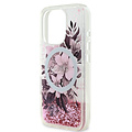 Guess Guess iPhone 16 Pro Back cover coque Magsafe Liquid Glitter - Rose
