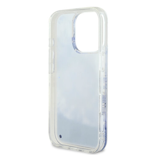 Guess Guess iPhone 16 Pro Backcover hoesje Magsafe Liquid Glitter - Paars