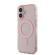 Guess Guess iPhone 16 Back-Cover hul - Magsafe IML Glitter - Rosa Guess Guess iPhone 16 Back-Cover hul - Magsafe IML Glitter - Rosa