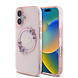 Guess Guess iPhone 16 Back cover coque Magsafe IML Flowers - Rose Guess Guess iPhone 16 Back cover coque Magsafe IML Flowers - Rose