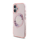 Guess Guess iPhone 16 Backcover hoesje Magsafe IML Flowers - Roze Guess Guess iPhone 16 Backcover hoesje Magsafe IML Flowers - Roze