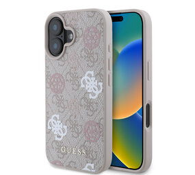 Guess Guess iPhone 16 Back-Cover hul - Magsafe - Peony on 4G - Rosa Guess Guess iPhone 16 Back-Cover hul - Magsafe - Peony on 4G - Rosa