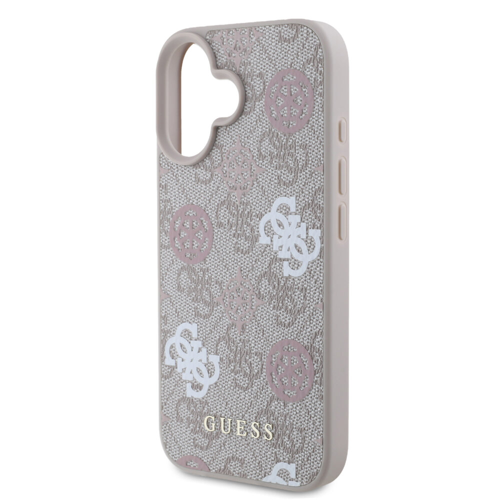 Guess Guess iPhone 16 Back cover case - Magsafe - Peony on 4G - Pink Guess Guess iPhone 16 Back cover case - Magsafe - Peony on 4G - Pink