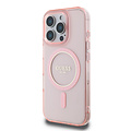 Guess Guess iPhone 16 Pro Max Back cover case - Magsafe IML Glitter - Pink