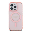 Guess Guess iPhone 16 Pro Max Back cover coque Magsafe IML Glitter - Rose